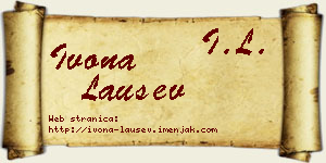 Ivona Laušev vizit kartica